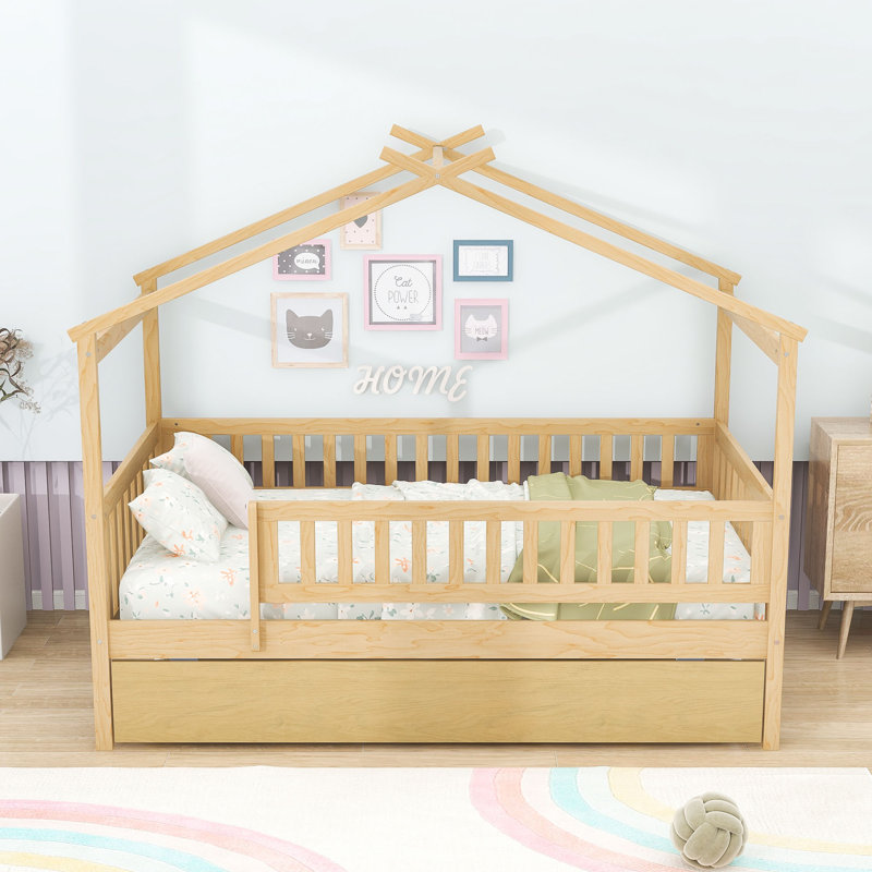 Pontoosuc Wood Daybed with Twin Size Trundle, Natural, Twin