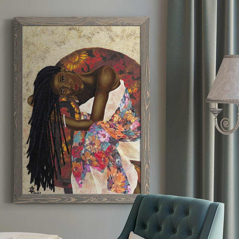 «Woman Strong III», reproduction d'un seul cadre photo sur toile, H 43,5 po x l 31,5 po x P 1 po, gris