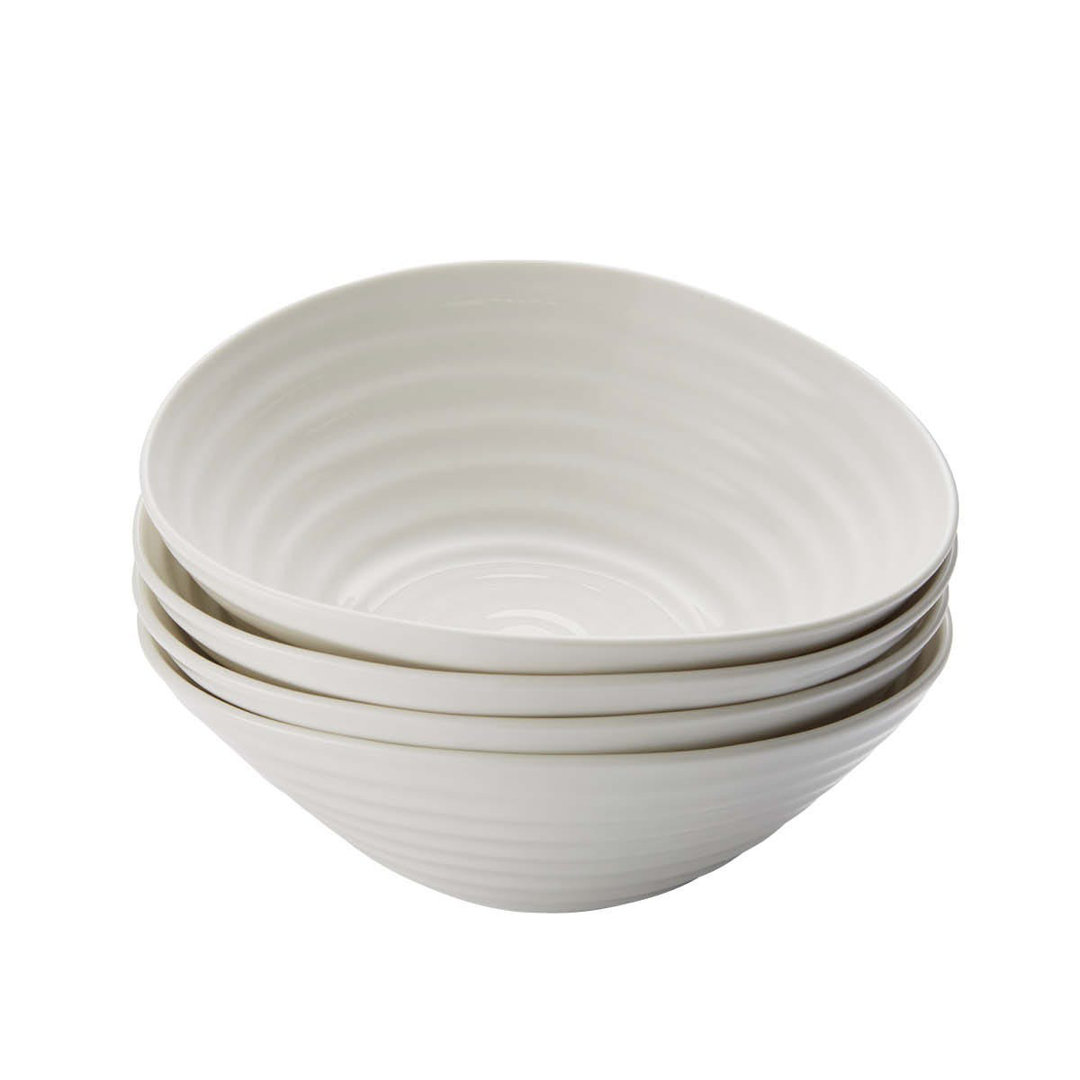 Portmeirion Sophie Conran White Cereal Bowl 7.25" White (Set of 4) Portmeirion