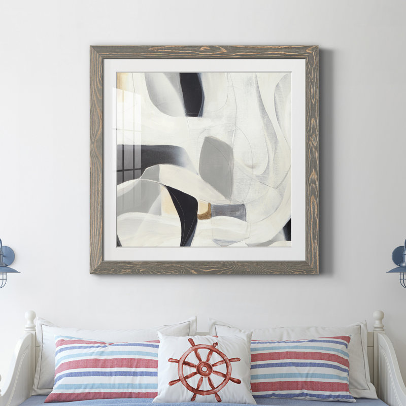 La recherche II - Peinture, Papier gris, H 31,5 po x l 31,5 po x P 1,5 po