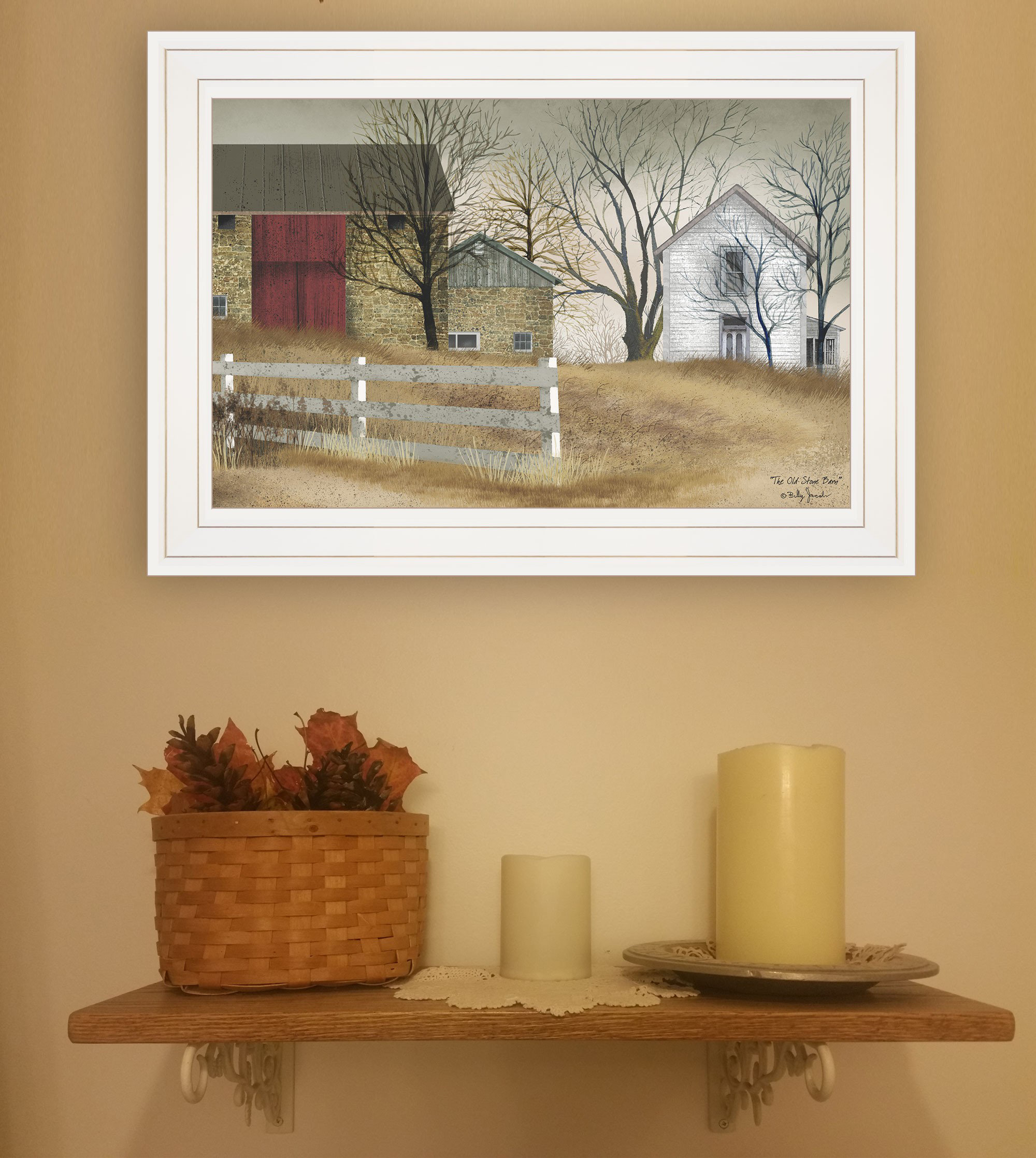 August Grove The Old Stone Barn 1 Framed Print Wall Art - Wayfair Canada