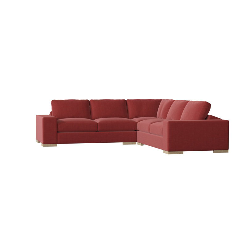 Canapé modulaire Brann de 120 po de largeur Brann, Naturel, Acajou Lena