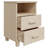 Hamar Nightstand Storage Bedside Cabinet Nightstand with 2 Drawers Pine Wood-394241572-337029931