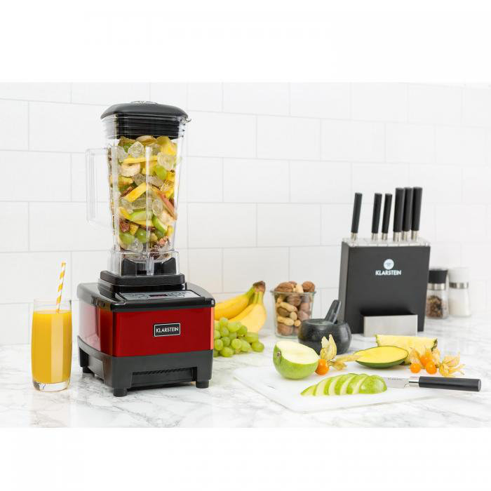 Klarstein Herakles 3 Speed 2000ml Countertop Blender, Red
