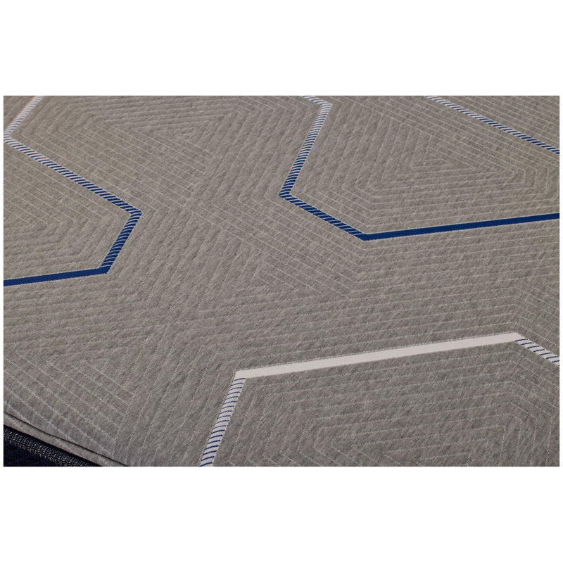 Matelas grand pour la santé en bleu marine avec technologie de refroidissement double et mousse viscoélastique imprégnée de gel HealthRest par Restonic