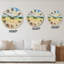 Horloge murale rustique, paysage italien rustique-1453591799