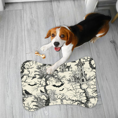 Halloween Chinoiserie - 1 Piece Bone Shape Feeding Mat