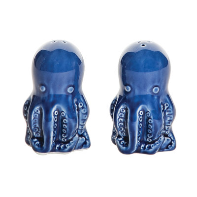 Ensemble de 2 salières et poivrières Octopus