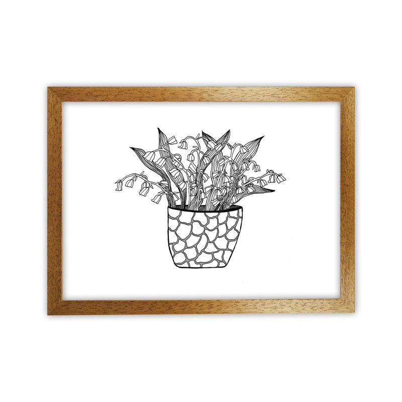 Lily Of The Valley by Carissa Tanton - Print, 64cm H x 88cm W x 3cm D, Oak Framed