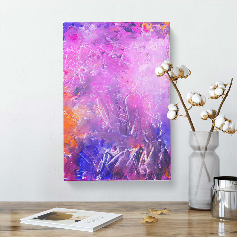 Moving Paint In Abstract - Wrapped Canvas, 60cm H x 40cm W x 3cm D