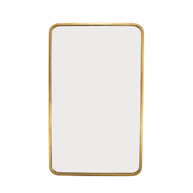 Bolu Rectangle Metal Mirror, Gold