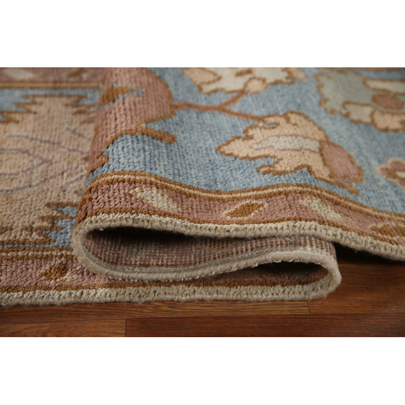 Tapis à motif floral All-Over Oushak 9x12