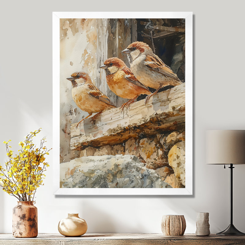 Fyffe - Animals Wall Art, H 20 po x l 12 po, Reproduction encadrée d'une seule photo, Blanc