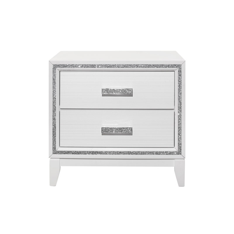 Table de chevet blanche