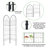 2 Pack Metal Garden Trellis