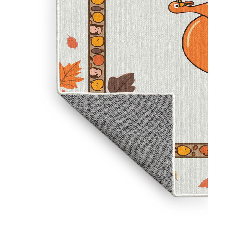 Tapis de Noël East Urban Home, Rectangle de 5 pi x 8 pi
