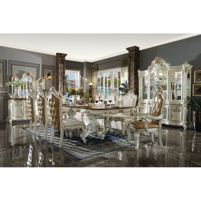 Picardy 8-Person Solid Wood Extendable Dining Set