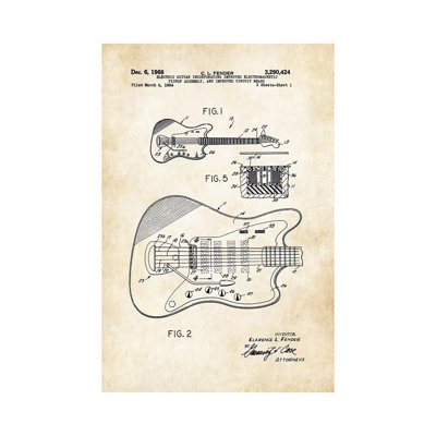 " Fender Guitar (1966) " by Patent77