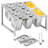 Expandable Spice Rack, 13.8"-23.6" Adjustable, 2-Tier Stainless Steel