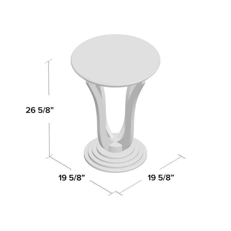 Table de bout Williamsfield, Cerisier foncé