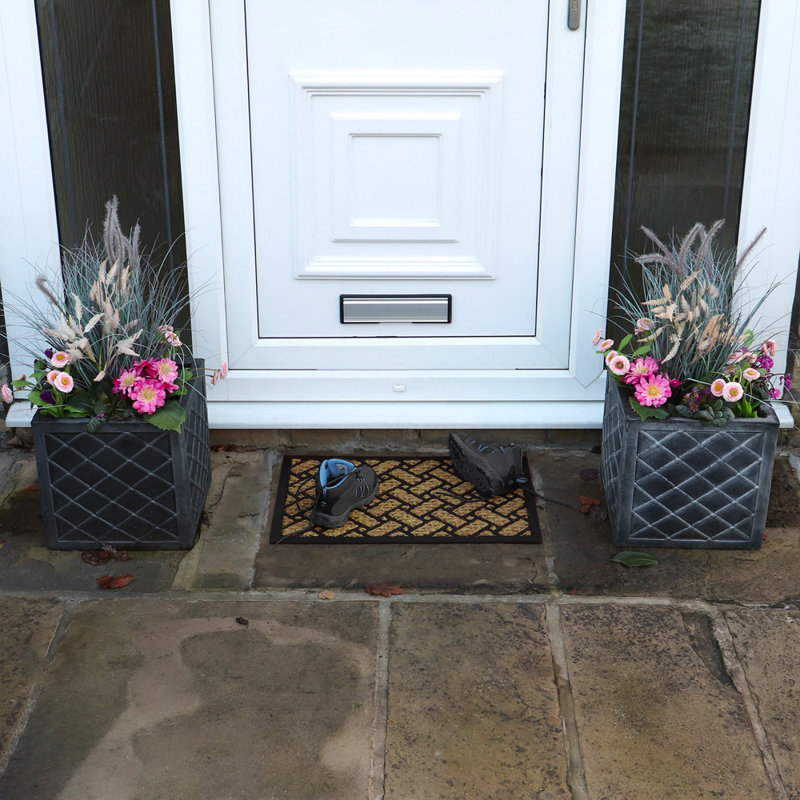 Non-Slip Geometric Outdoor Doormat