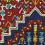 Tapis bleu / bourgogne Sandston