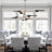 8-Light 39.4" Rotatable Sputnik Sphere Chandelier