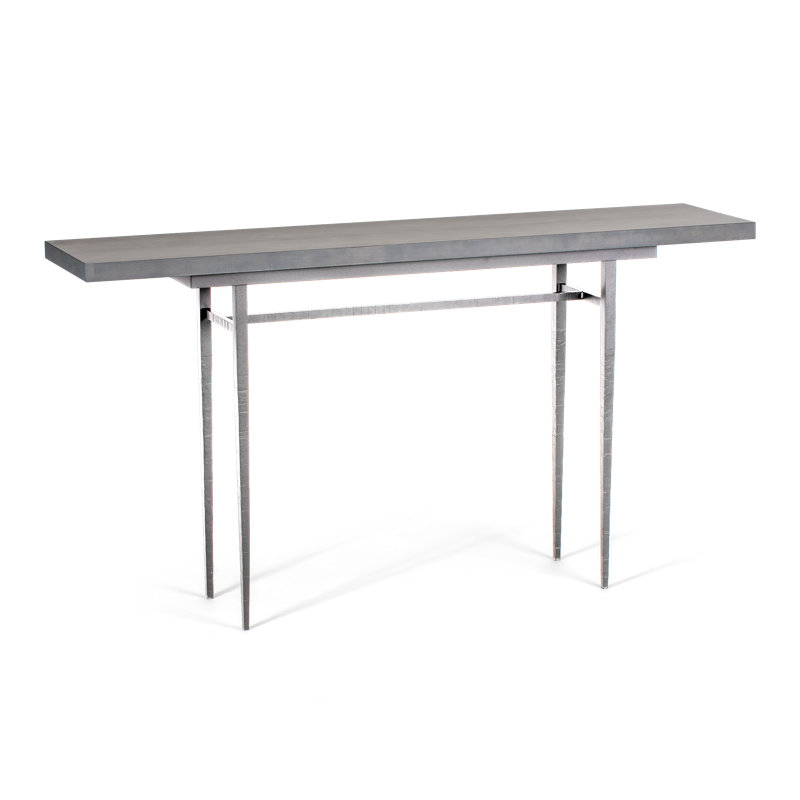 Wick Console Table, Sterling, 32.1" H x 60" W x 14" D, Gray