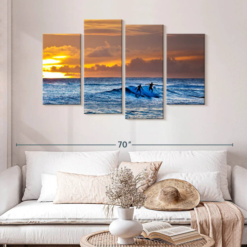 Alvord Poipu Beach Surfer, 32" H x 52" W