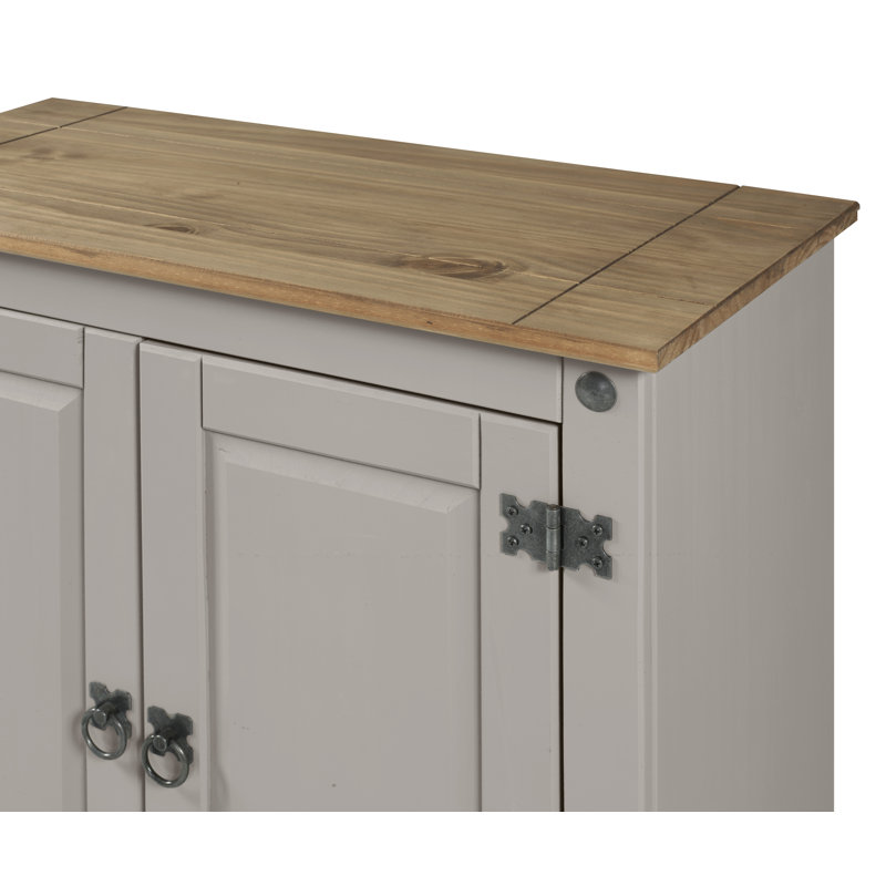 Palmea 75cm Solid Wood Sideboard, Grey