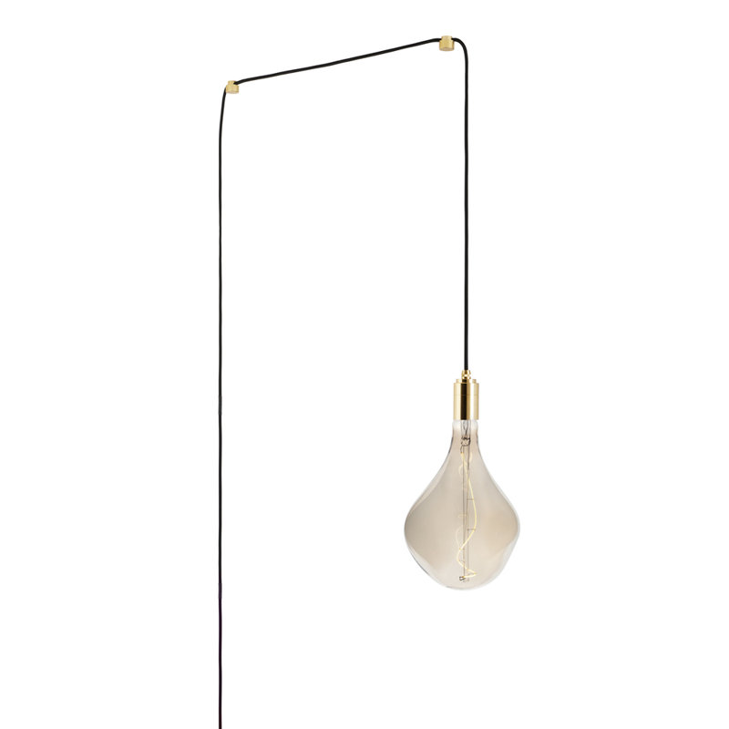 Voronoi II Brass Mini Pendant Light with Transparent Glass