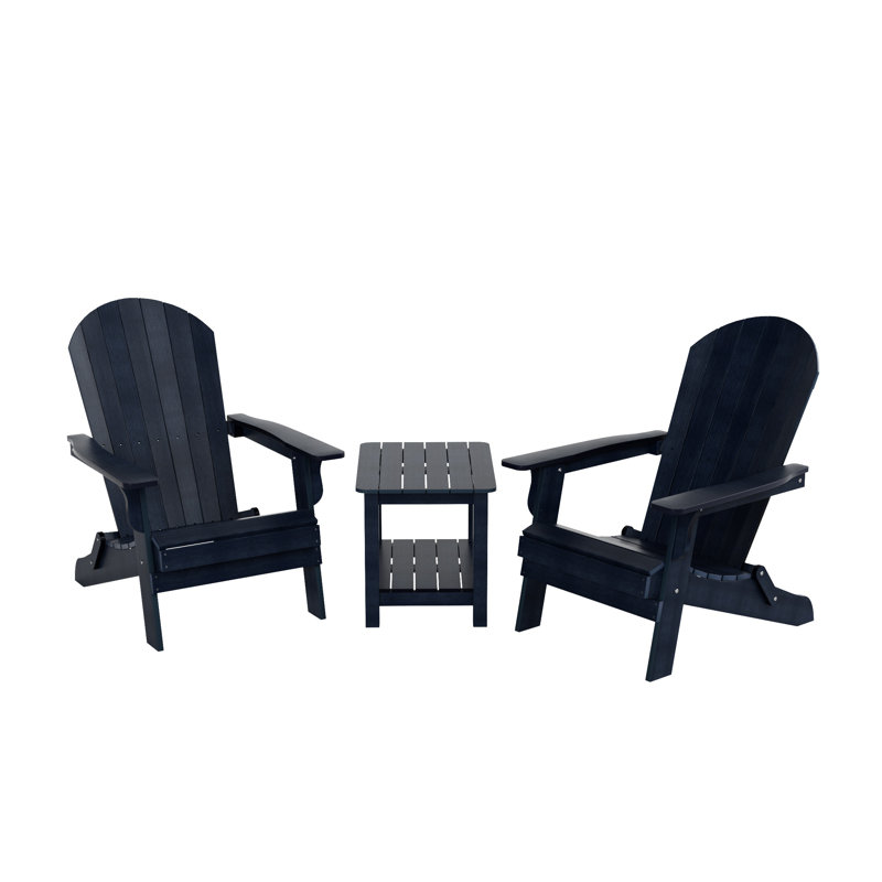 Arrlo 2 - Person Patio Conversation Set, Navy Blue