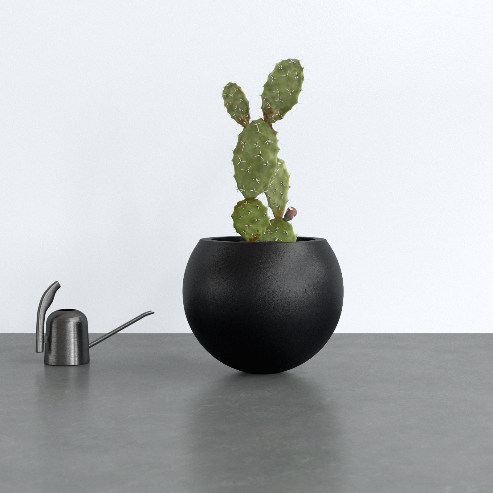 Mcgill Pot Planter, Black, 15.7" H x 19.6" W x 19.6" D
