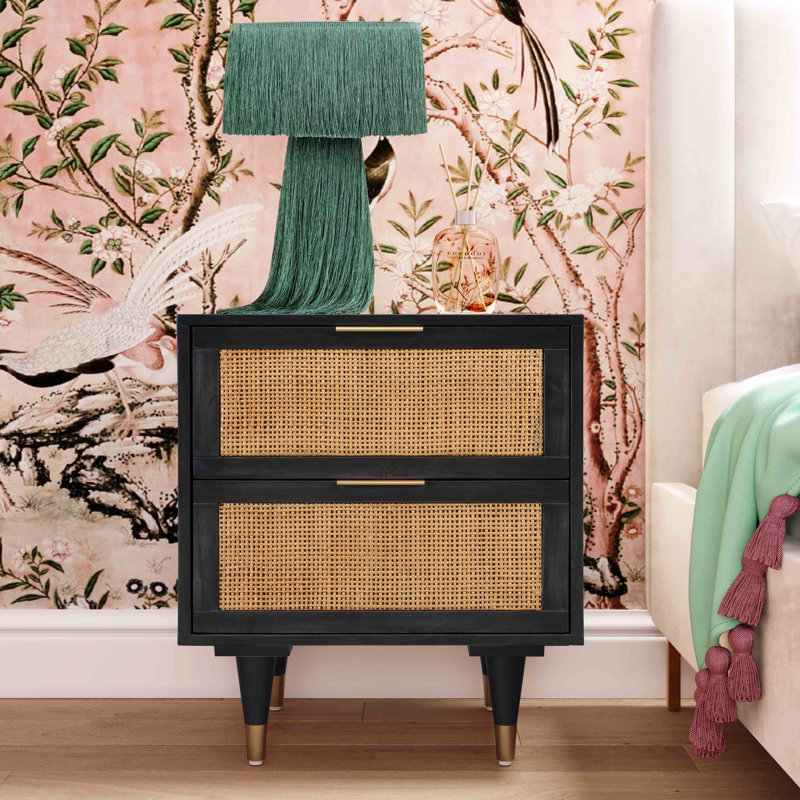 Coralynn Bedroom Nightstand, Black/Brown