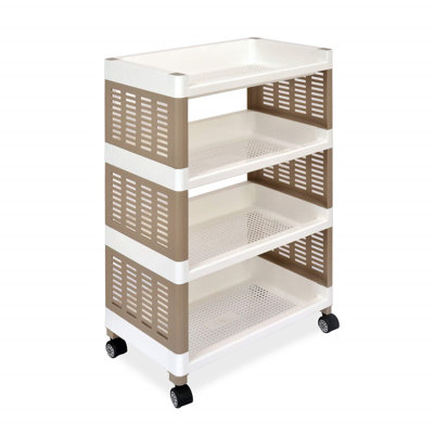 Priyam 78cm H x 46cm W Utility Cart with Wheels