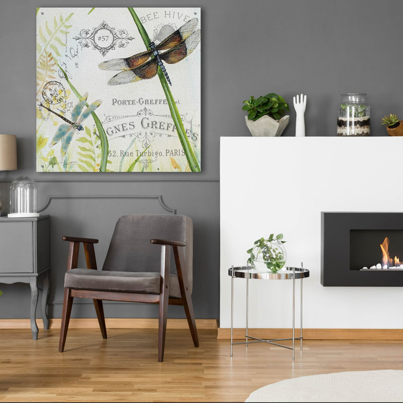 «Botanical Beauties 6» par Jean Plout, art mural en verre acrylique, 36 po x 36 po, 36 po x 36 po
