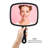 Hand Mirror With Handle, Medium Size, Pack Of 1, Single-Sided Glass Mirror For Shaving, Makeup, And Grooming, Classic  Design-941538642