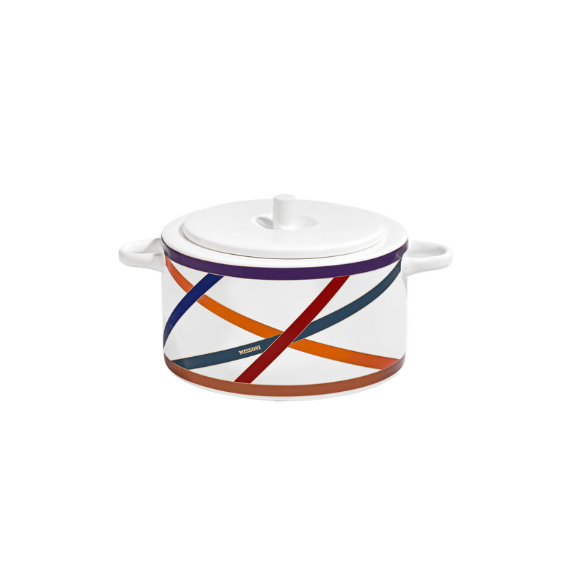 Missoni Nastri Multicolor Soup Tureen - 31,5 X 21,8 X H. 15,2 Cm