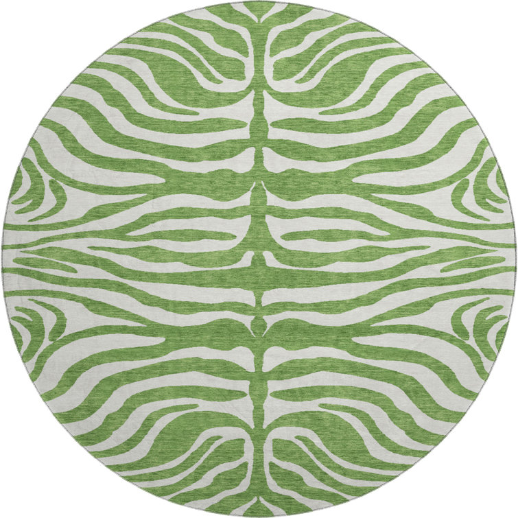 Premium Machine Washable Goulven AMF1042 Animal Print Rug