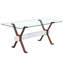 Table de salle à manger Elegant Transparent-857560607