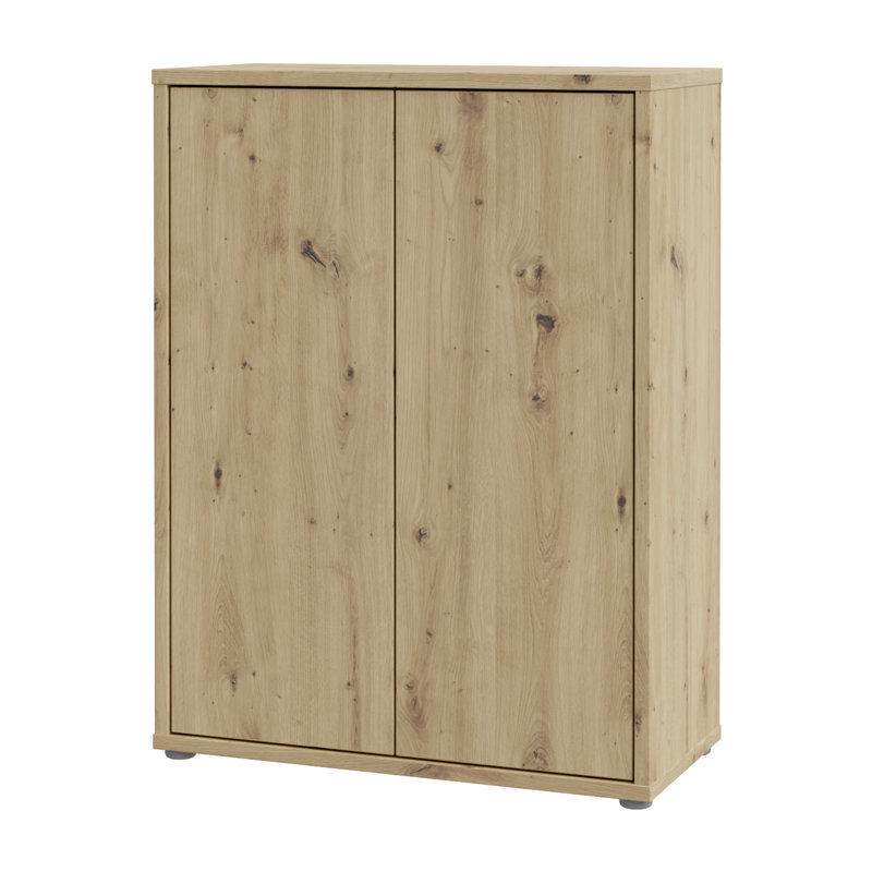 15 Pair Shoe Storage Cabinet, Oak Wood