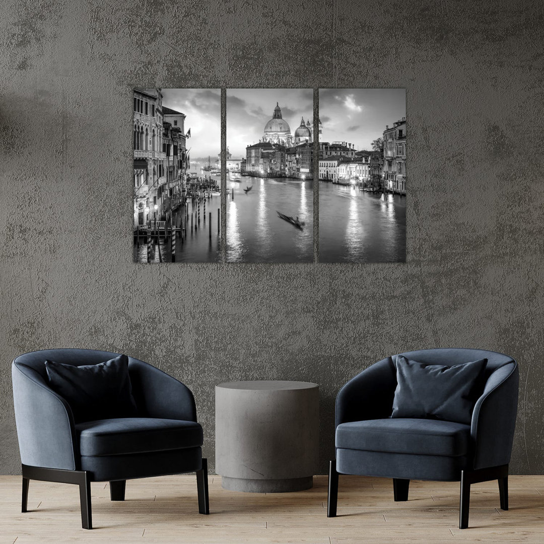 Canal Grande bei Nacht, Venedig, Italien von Jan Becke - Galerieverpackte Leinwand Giclée auf Leinwand ohne Rahmen