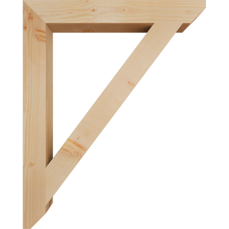 Support lisse à lattes 3 1/2 "x P 32" x H 40 ", sapin Douglas, Sapin de Douglas, H 40 po x l 3,5 po x P 32 po