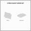 Ensemble de housse de couette pour lit double et grand lit