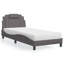 Lit vidaXL en similicuir gris 90x200 cm Viana-1969481778-1969481779
