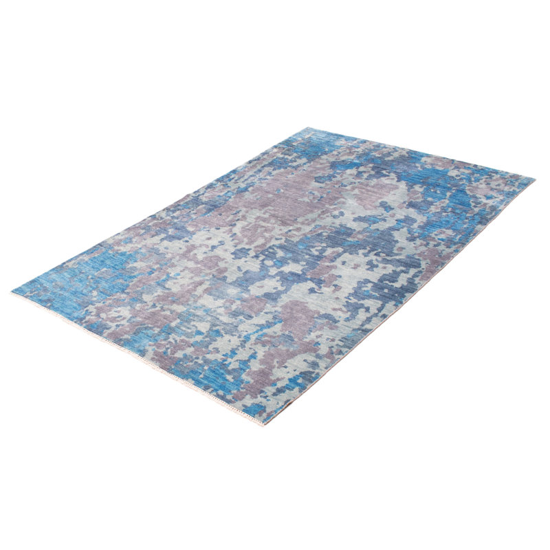 Tapis bleu ciel mystique 5 pi 9 po x 9 pi 0 po