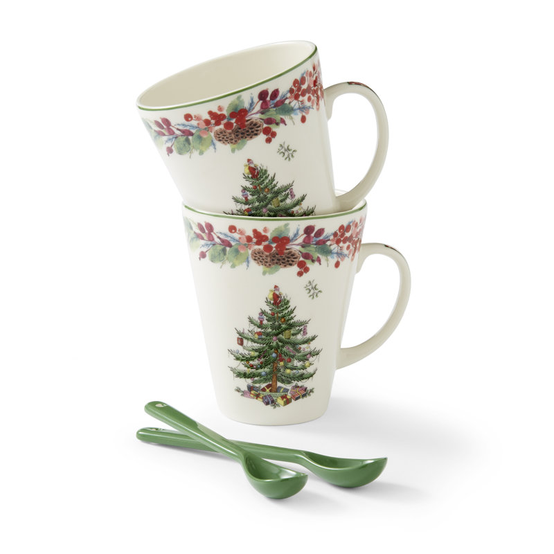 Christmas Tree Annual 2023 Mug and Spoon - 4 pc set Boxed Set