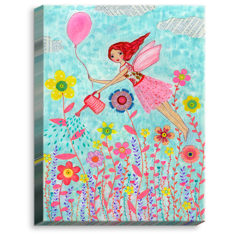 « jardin fée », reproduction d’art sur toile, H 16 po x l 12 po x P 1,5 po