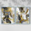 ABSTRACT Series cmxxxvi - reproduction encadrée de qualité supérieure - prête à être accrochée - aucun clou requis - aucun clou requis-108032144-108032143