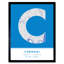 Chennai City Map Chennai Blue - Single Picture Frame Typography